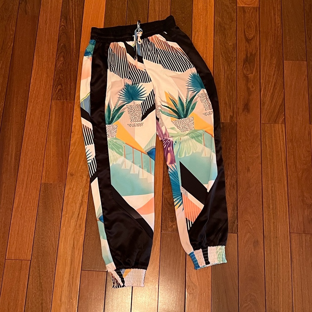 BEBE women drawstring pants